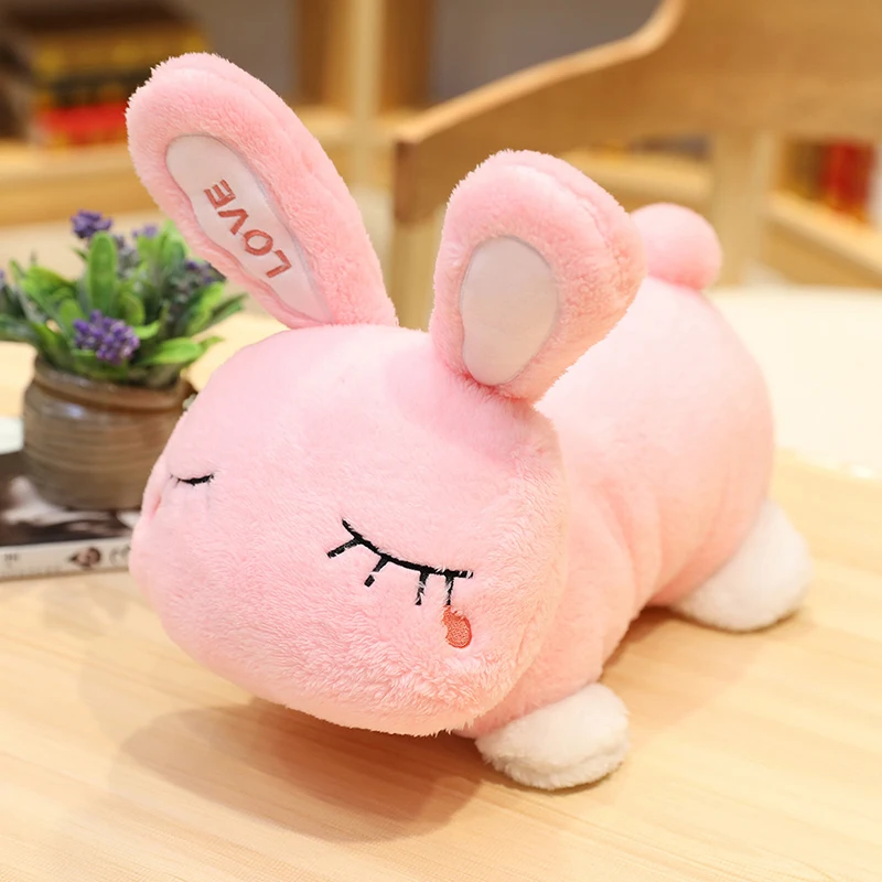 rabbit Мягкая плюшевая подушка в виде мультяшных животных, зеленый динозавр, подушка на спинку, милая кукла для Рождества или подарков для детей - Цвет: rabbit
