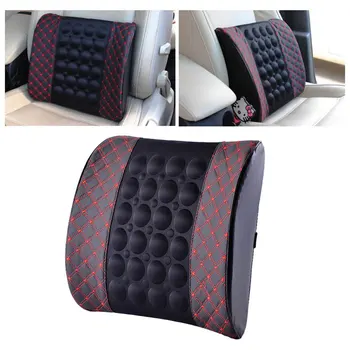 

Car Electric Massage Cushion Car Electric Lumbar Soft Electric Massage Seat Back Accessories Office Chair Cotton + Leather