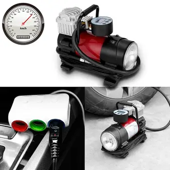 

Digital Portable Air Compression Tire Inflator With LED Pump to 150 Psi 12V DC Large LCD Display Fast Inflation