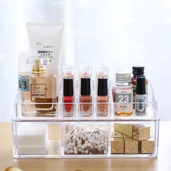 

Element Write Cosmetics Accept Box Concise Household Desktop Dresser Drawer Type Lipstick Transparent Plastic Luggage Carrier