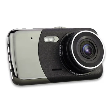 

Driving Recorder 2 Lens 4 Inch Screen Vehicle Cameras Reversing Image Dash Cam Video FKU66