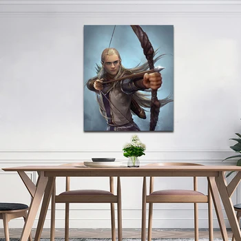 

DIY colorings pictures by numbers with Game character archer warrior picture drawing Relief painting by numbers framed Home