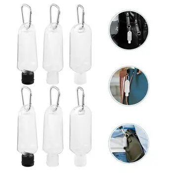 

9pcs Durable Convenient Refillable Bottles Hand Sanitizer Bottles Hook Bottles Lotion Bottles for Home Outdoor Travel