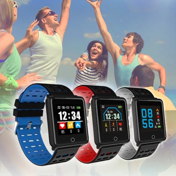 

Color Screen Bracelet Bluetooth Smart Sports Meter Heart Rate Blood Pressure Monitoring Health Bracelet Unisex DQ-Drop