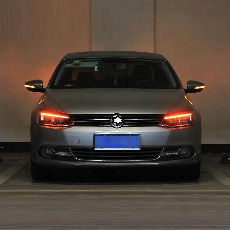 Cob Drl Assessoires Neblineros Para Авто наружные светодиодные фары автомобиля фары в сборе 12 13 14 15 16 17 18 для Volkswagen Sagitar