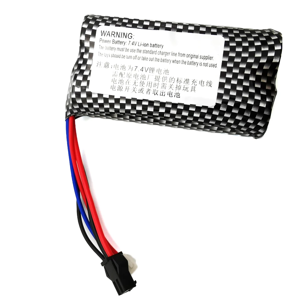 2PCS 7.4v 1000mah Lipo Battery For WPL B1 B16 B24 B36 C1 C24 C34 JJRC Q60 Q61 Q65 MN 90 RC Car Parts
