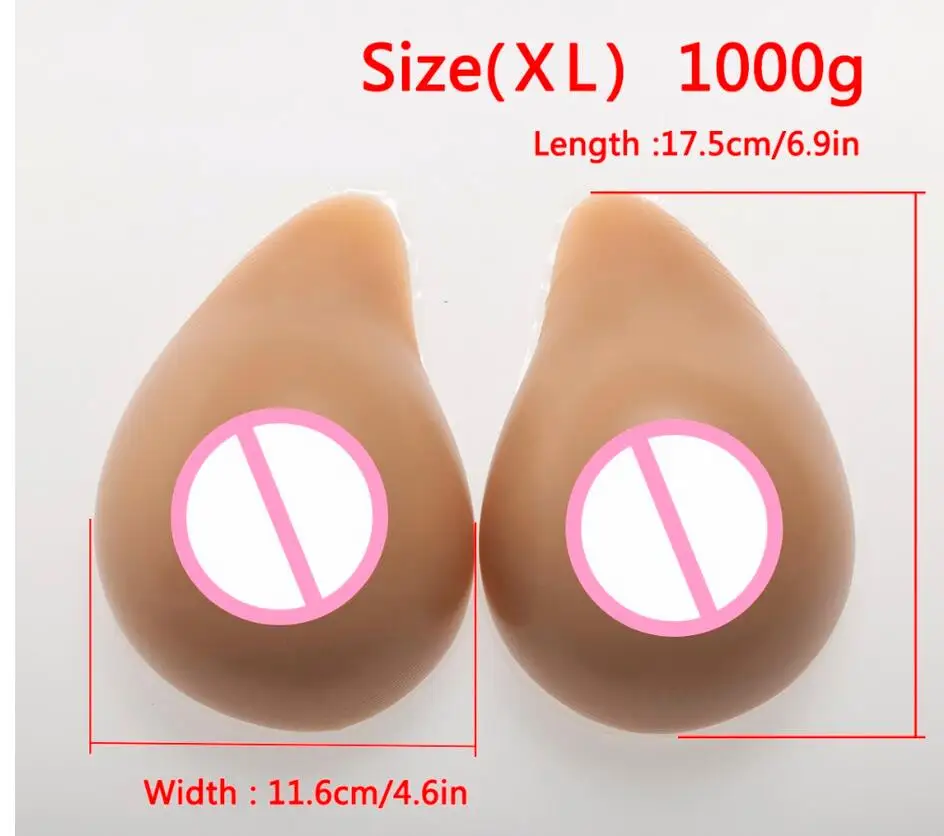 2020 1000 г реалистичные силиконовые формы груди поддельные для трансвеститов