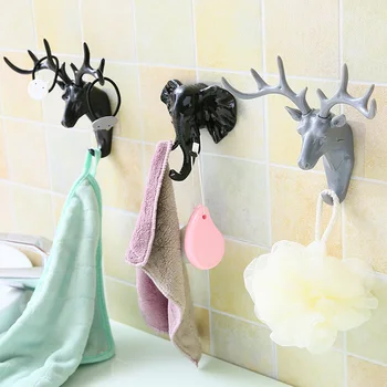 

3 pcs antlers American home decoration hook wall shelf wall hanging creative wall personality deer head wall key frame hanger
