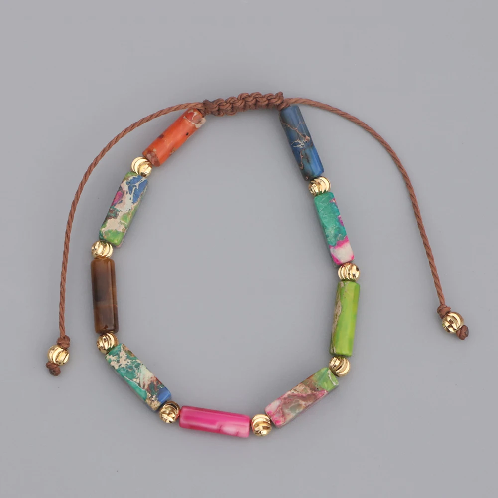 Браслет EDOTHALIA с бусинами из натурального камня для женщин и девушек | Украшения