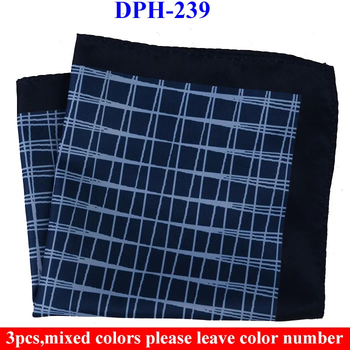 DPH239 Hankerchief Портной Смит 3 шт. мужские носовые платки карманные квадраты с принтом пейсли бизнес полотенце для сундуков Карманный платок носовые платки шарфы - Цвет: DPH239 Hankerchief