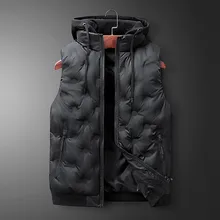 men's fashion winter jacket куртка мужская пуховик bomber jacket Fashion Men Autum Winter Solid Outwear Vest Jacket Tops Blouse