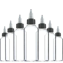 30Pcs 30ml 50ml 60ml 100ml 120ml Unicorn Bottle Twist Cap PET Plastic E Liquid Bottle With Twist Off Caps Dropper Bottles