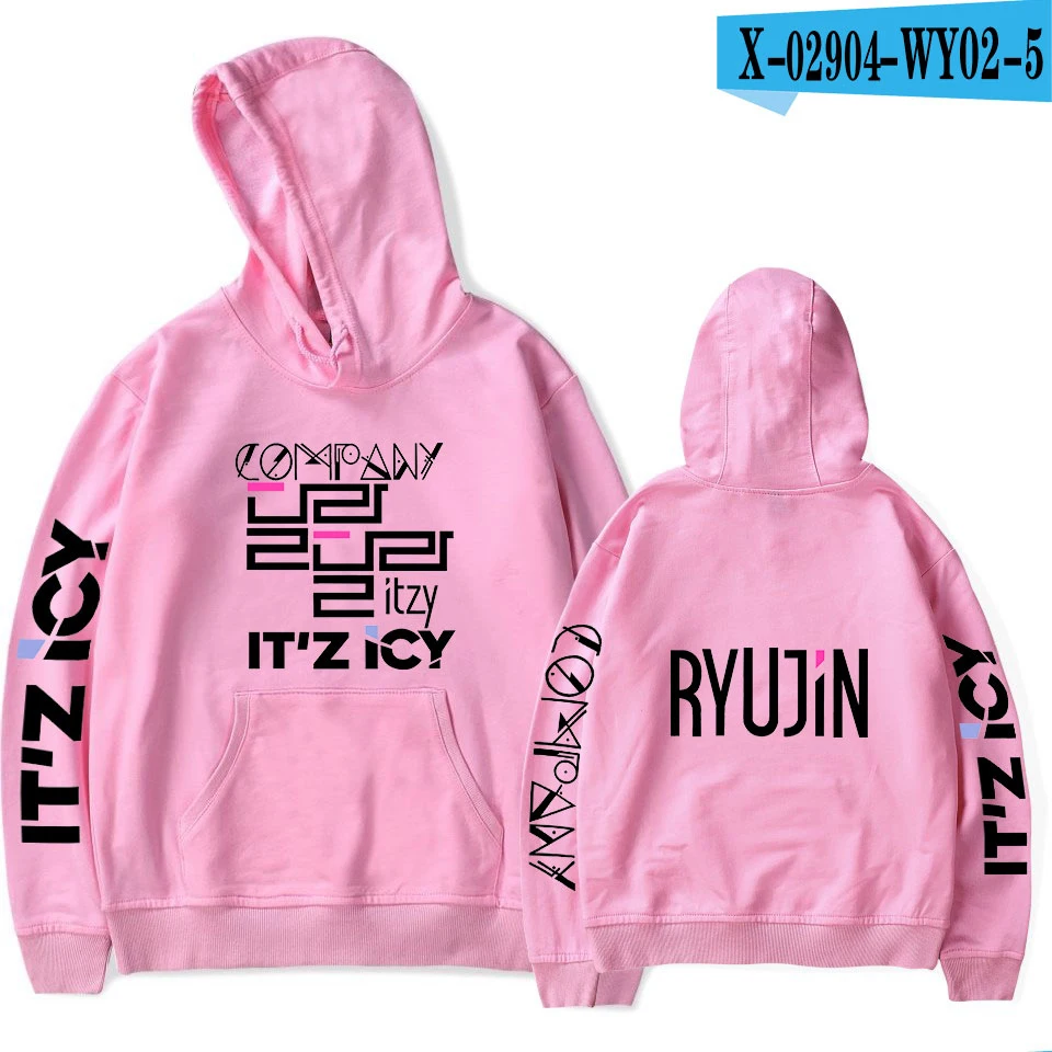 ITZY Hoodie Sweatshirt Exclusive Sweatshirt Women Fashion Harajuku Autumn And Winter Hot Hoodies Women XXS-4XL - Цвет: 22