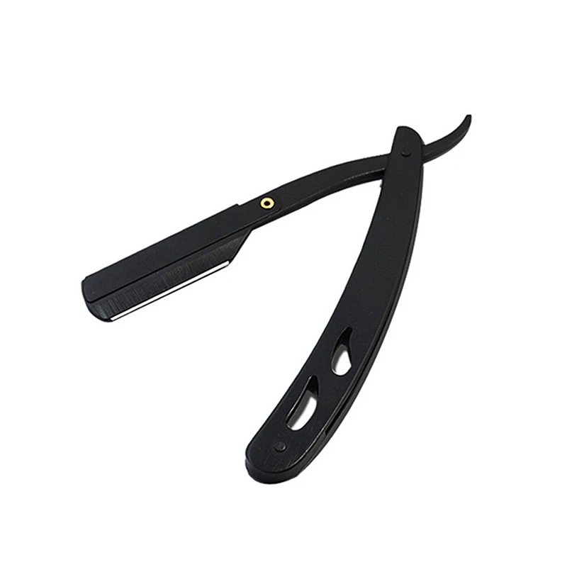 

Men Shaving Barber Razor Shaver Hair Razor Hairdressing Tools Hair Tools Shavers and Blades Antique Black Folding Shaving Knife