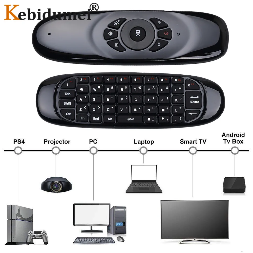 C120 Fly Air Mouse Гироскопический датчик английская русская клавиатура с подсветкой