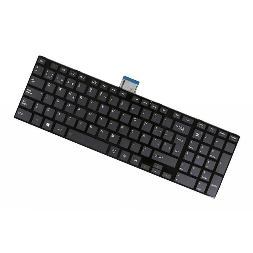 Клавиатура для Toshiba Satellite L850 L850D испанская черная рамка без подсветки SP