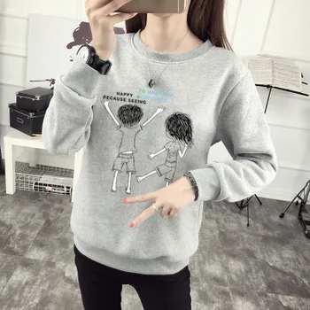 

Gray color sweater women 2019 new hedging loose half-high collar autumn and winter women's jacket Black
