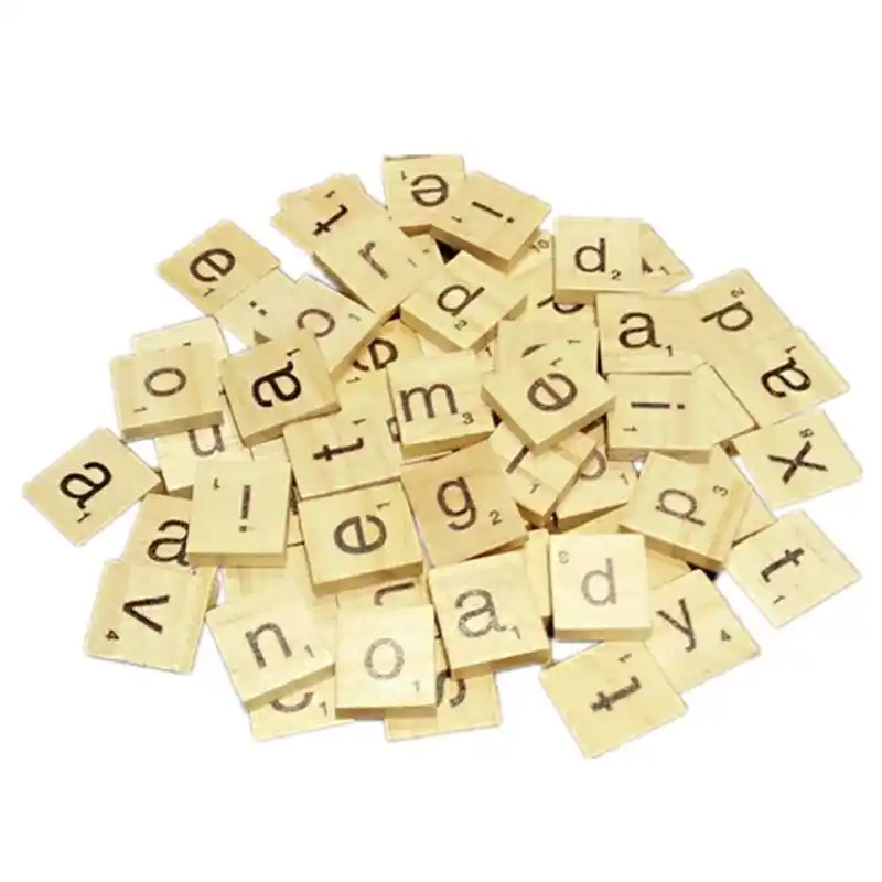 200 Buah Scrabble Permainan Teka Teki Silang Kayu Huruf Belajar Kata Kata Pendidikan Hadiah Anak Diy Scrabble Ubin R7rb Teka Teki Aliexpress
