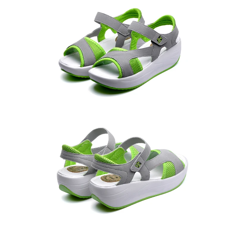 2020 Summer Platform Sandals Women Wedges Fashion Casual Gladiator Shoes Woman Mesh Breathable Ladies Sandals High Quality