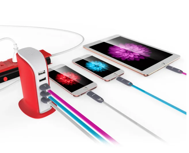 5USb зарядное устройство 5USb настольное парусное зарядное устройство 5V4A многофункциональное зарядное устройство для мобильного телефона