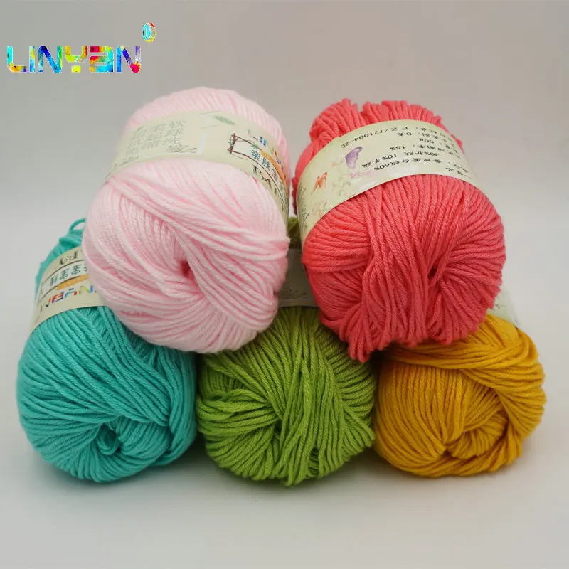 Wholesale 5 Pieces*50g Yarn For Knitting To Knit Cashmere Wool Yarn