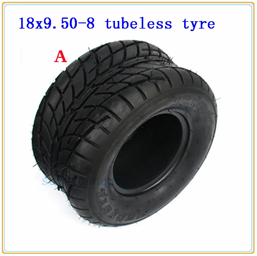 18x9. 5-8(240/55-8) 8 дюймов ATV Quad Go-kart tubelesss внедорожный tires18x9.50-8 шины для электроскутера для Harley инструмент для монтажа цепи - Цвет: tyre A