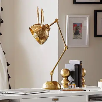 

Nordic postmodern creative rabbit living room table lamp study bedroom bedside LED eye protection children's room lighting