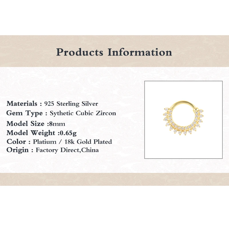CANNER 925 Sterling Silver Cartilage Stud Earrings Bling Zircon Piercing Pendientes For Woman Girl Ear Bone Buckle Fine Jewerly