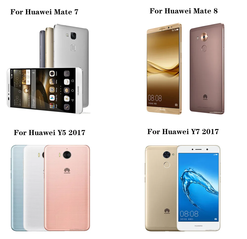 VIJIAR Chân Đế Mềm Dẻo Silicone Mềm Dành Cho Huawei Mate 7 8 Y5 Y7 2017 Ốp Lưng Da Ốp Lưng Cho Huawei Mate 7 8 Y5 Y7 2017 Ốp Lưng pu case for huawei