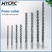 

1pcs Taper Ball Nose End Mill, Foam Engraving Cutting Milling Cutter, Cemented Carbide CNC Woodworking Cutting Bit