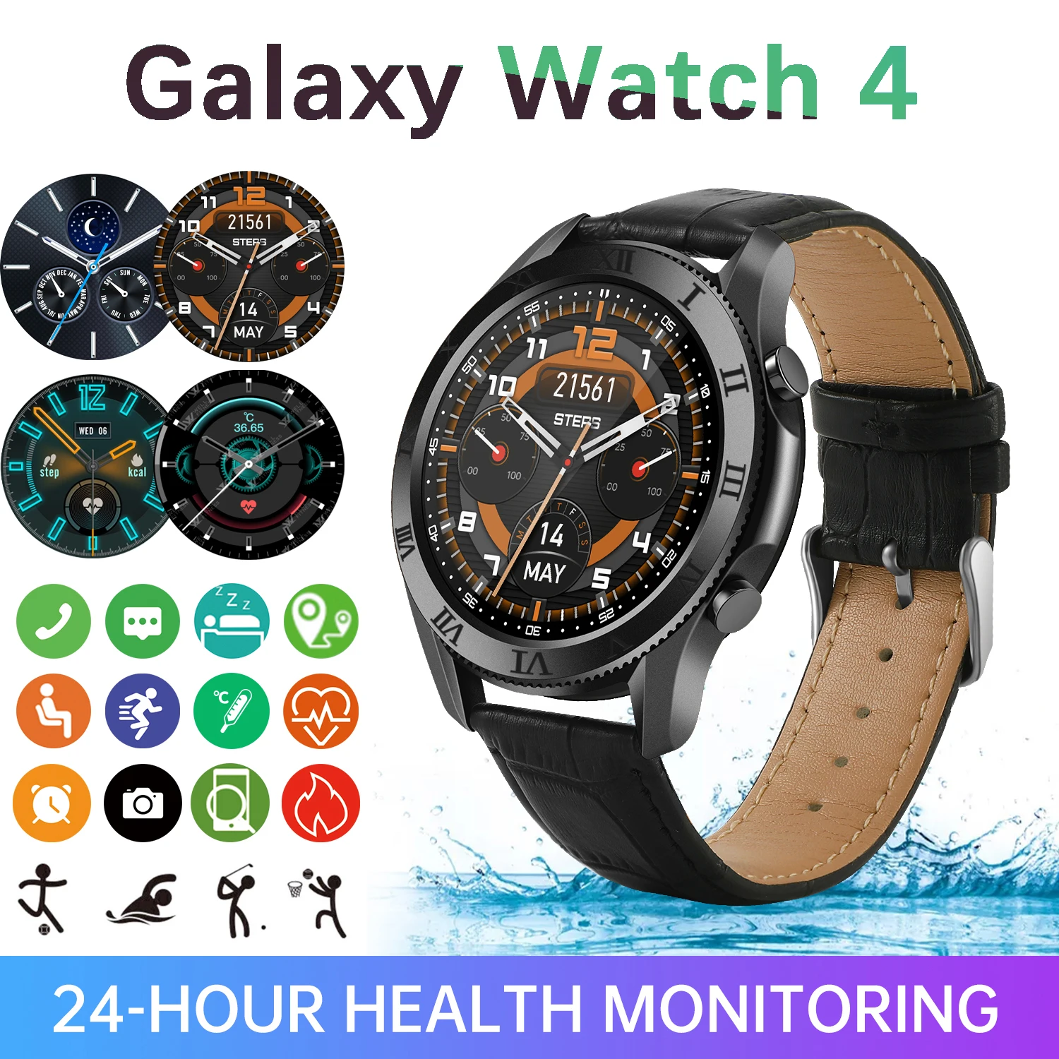 2021 Fashion Galaxy Watch3 Smart Watch Men DIY Face GT2 Smart Waterproof Watch Clock for Android IOS Huawei Xiaomi Samsung Watch
