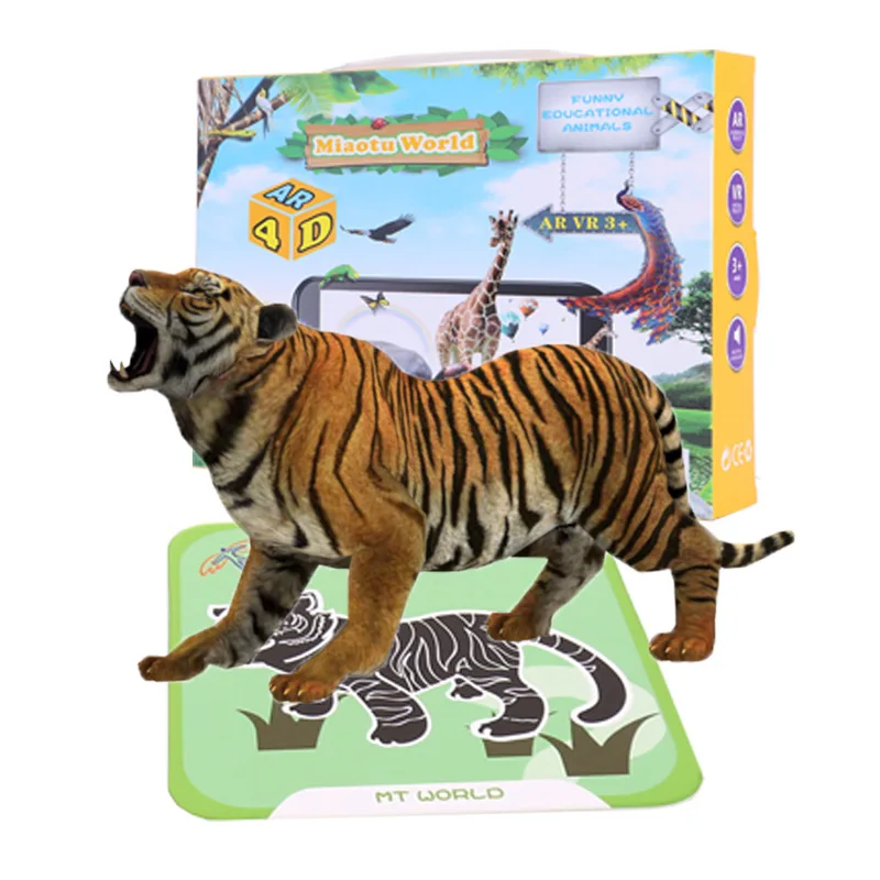 

Miao tu 4D Card AR Animal Encyclopedia Card Children Early Childhood Educational Magic Card ENLIGHTEN Cognitive Learning Card