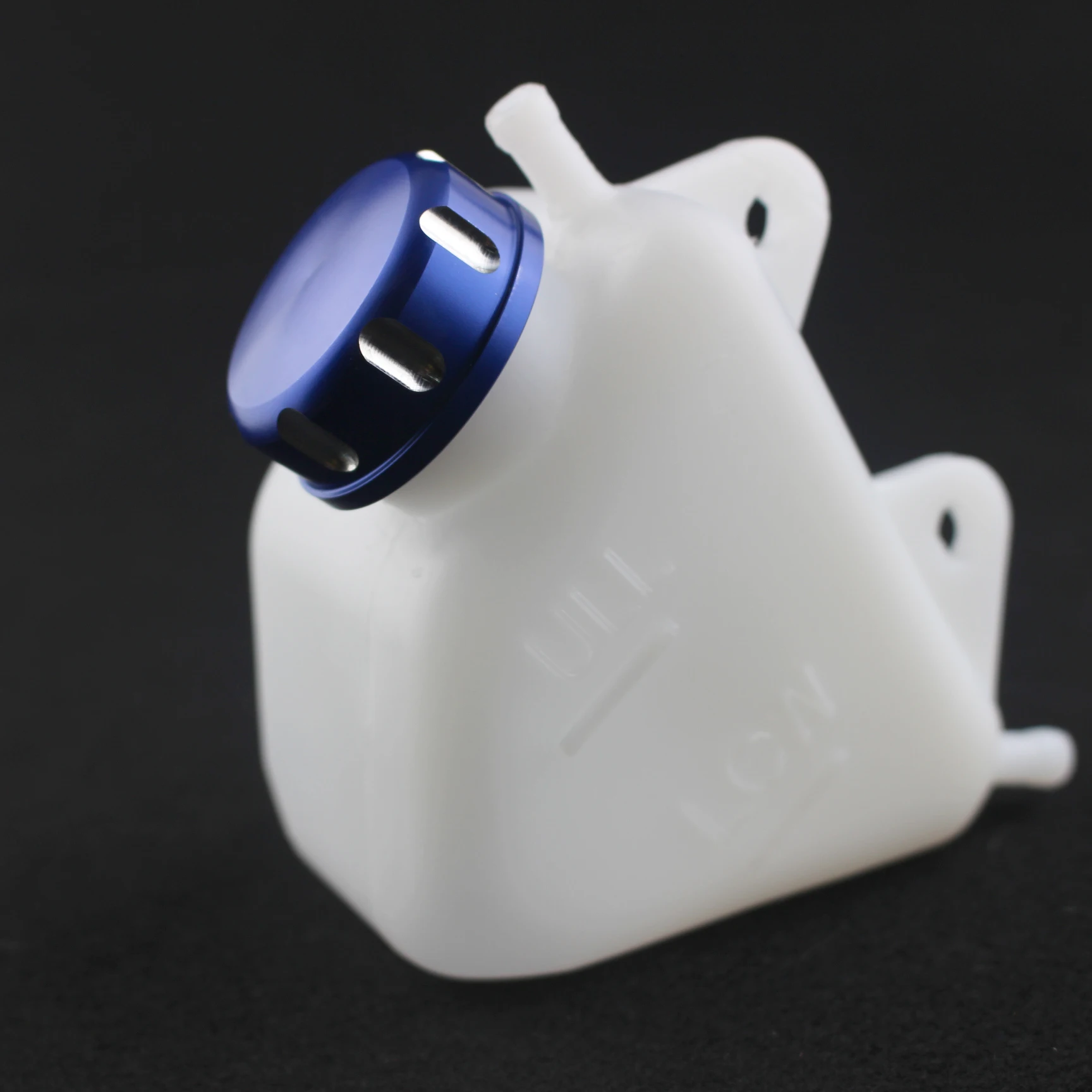 Motorcycle Water Coolant Reservoir Tank Radiator CNC Caps Water Storage Bottle Overflow for Kawasaki KLX 250 1994-2005 2006 2007