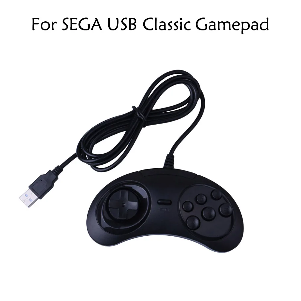 Проводной игровой контроллер для SEGA классический геймпад USB с 6 кнопками Genesis/MD2
