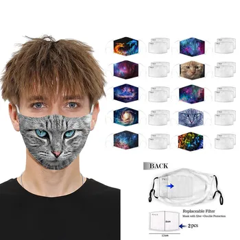 

10pc Adult Windproof Foggy Haze Mask With Mask Gasket Face Mask Mascarilla Cycling Earloop Breathable Adjustable Face Cover