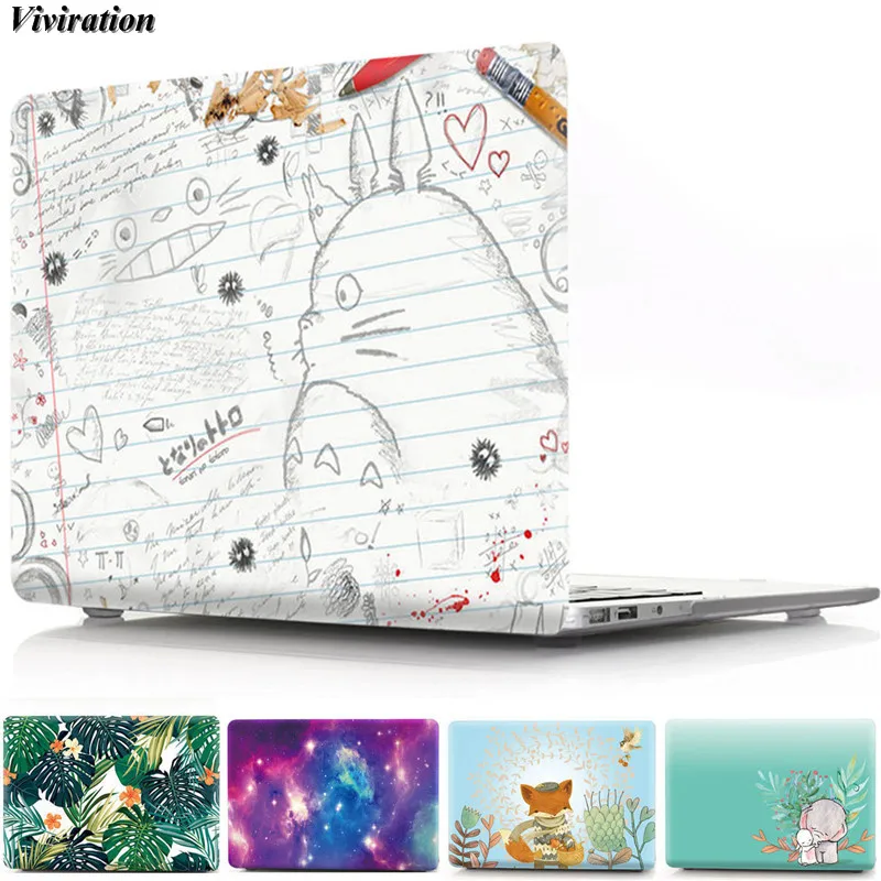 2020 The Most Popular Totoro Pattern Prints Notebook Replace Cover For Macbook Air 13 A2179 A1932 Air 11 A1370 A1465 Laptop Case