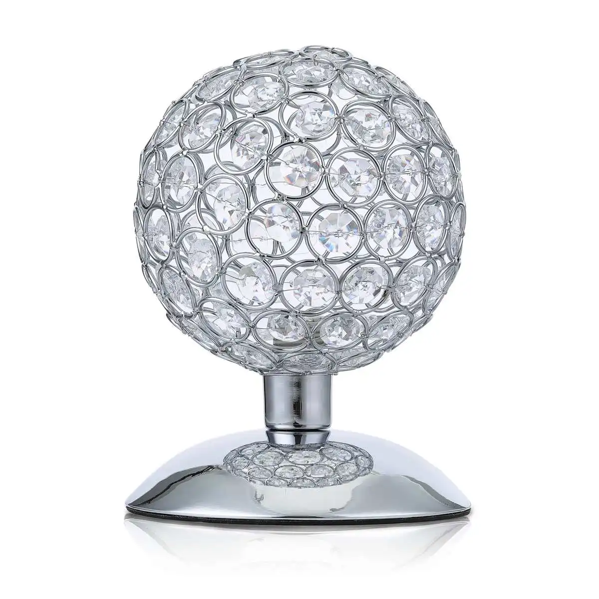 

EU plug Touch Sensor Dimmable Led Crystal Lampshade Home Table Lamp Cover Fixture Decoration Lamp Shade Lighting Accessories