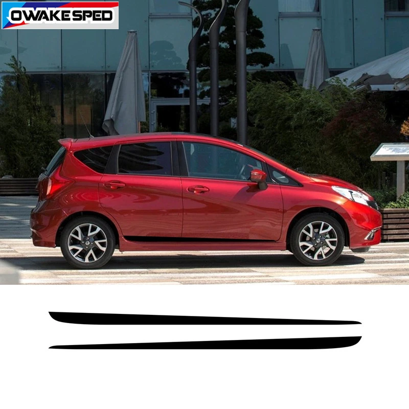 Обе стороны для Nissan Note NISMO S power-18, спортивные полосы, наклейки на дверь автомобиля, юбка, гоночный стиль, авто Декор для тела, Виниловая наклейка