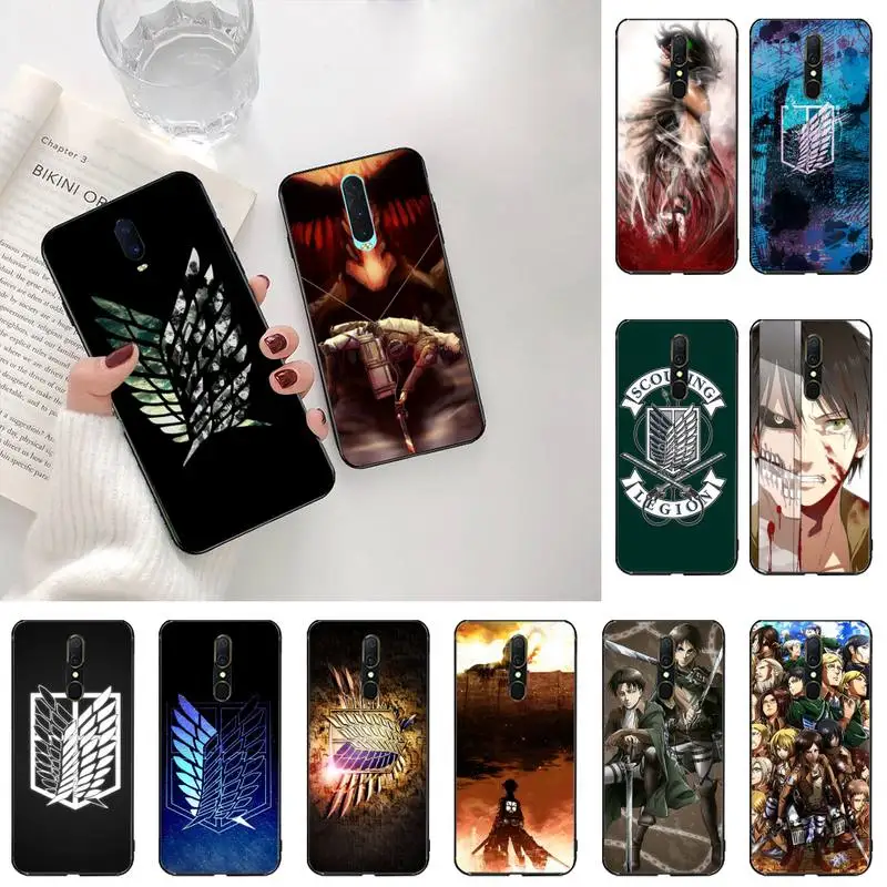 Мягкий резиновый чехол из ТПУ для Oppo A5 A9 2020 Reno2 z Renoace 3pro Realme5Pro с японским аниме