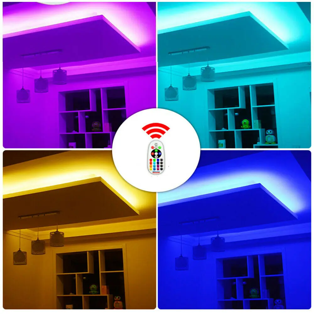 220 В wifi Smart life TUYA APP управление Лер 1 м-30 м RGB светодиодный 5050SMD Светодиодная лента RF дистанционное управление Светодиодный диммер для Aleax Google