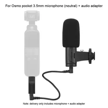 

3.5mm Photography Record Video Microphone with Audio Adapter for DJI Osmo Pocket