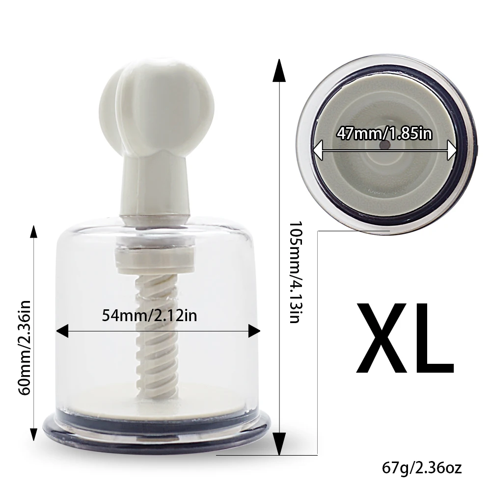 3 Size Breast Nipple Sucker Clitoris Massager Nipple Clamps Pump Breast Enlarger Vibrating Sex Adult Game Erotic Toy For Women   (5)