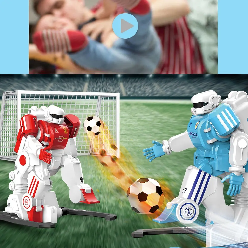 HotSoccer робот Смарт RC роботы мультфильм дистанционное управление игрушки Электрический футбольный Робот Игрушки для помещений для детей рождественские подарки