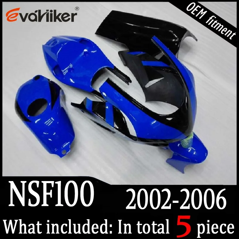 Заказной обтекатель для NSF100 2002-2006 NSF 100 02 03 04 05 06 ABS пластиковые мотоциклетные панели синий+ подарки