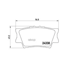 Колодки Тормозные Toyota Rav 4 06/Camry 2.4/3.5 06 Задние Brembo P83089 Brembo арт. P83089