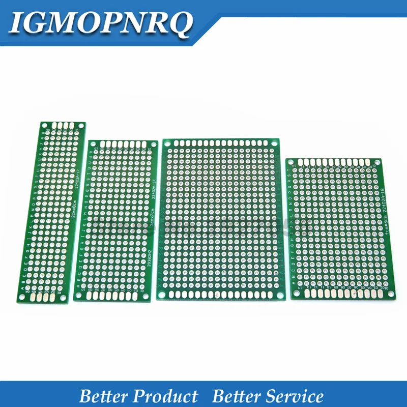 1 шт. двухсторонний прототип универсальный макет печатной платы зеленый синий 2*8