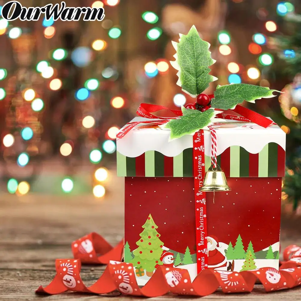 OurWarm DIY Рождество взрыв коробка подарки на Год Вечерние принадлежности фотоальбом любовь Suprise бумажная коробка 15x15x15 см