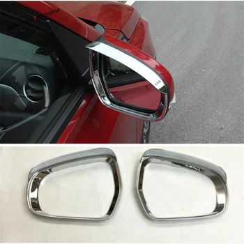 

Yimaautotrims Exterior Fit For Suzuki Vitara Escudo 2015 - 2020 ABS Chrome Rearview Mirror Rain Shade Trim Protective Cover Kit