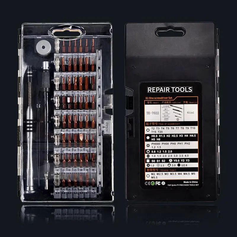 

1SET S2 Steel 60 In 1 Precision Screwdriver Kit For IPhone Tablet Magnetic Driver Kit Professional Electronics Repair Tool Kit