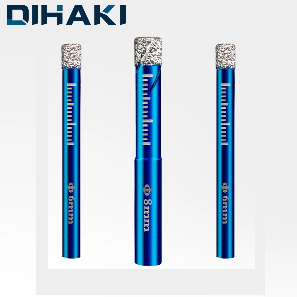 1Pcs Drill Hole Saw Bit 6-16mm Power Tool Cutting Bit Diamond Coating Diameter for Tile Marble Glas